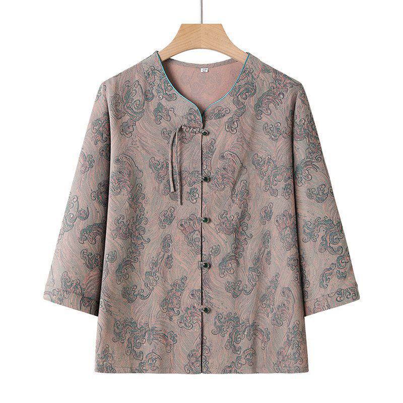 

Spring Clothing for Women 70+, Grandma s Cardigan, Summer Tops, Mother s Day Set 4XL Recommended 65-70 kg