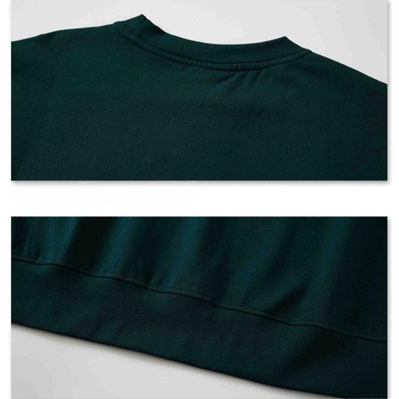 Casual Crewneck Sweatshirt for Men Breathable Crew Neck Loose Fit Pullover Tops Long Sleeve Sweatshirts Men's Basic Pullover Sweatshirt Plus Size