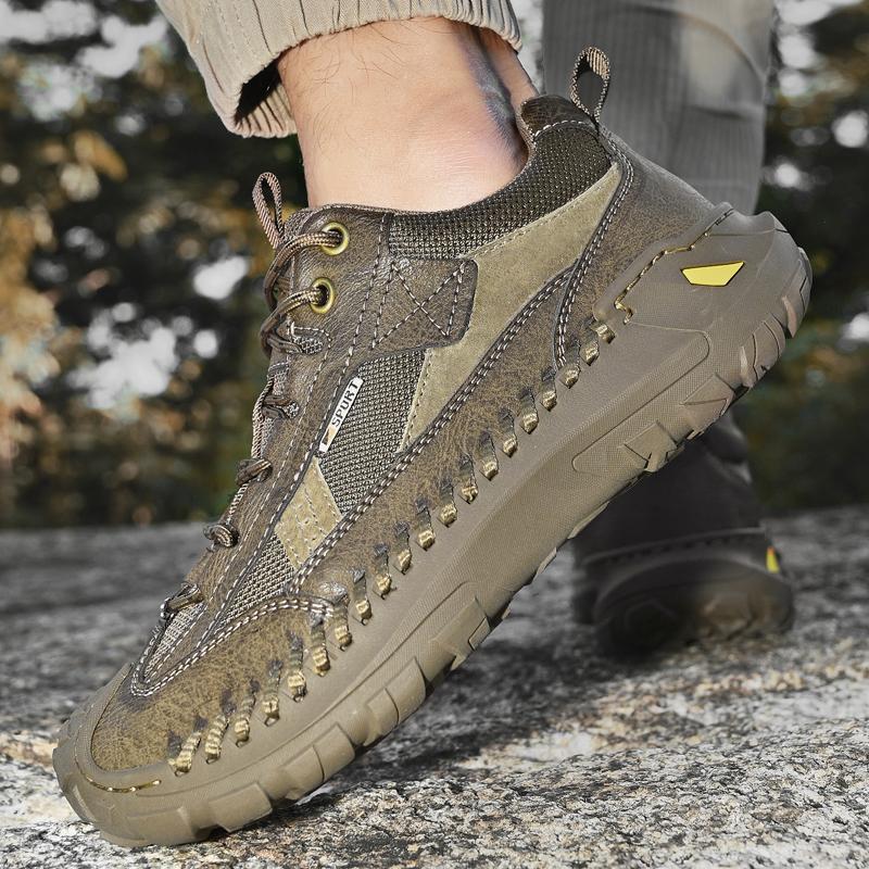 Men's Casual Shoes Versatile Genuine Leather Male Sports Shoes Leisure Soft Soles Sneakers Outdoor Men Treking Footwear Trainers