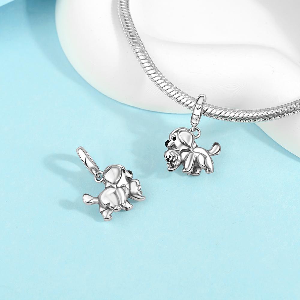 Lovely Copper Animal Teacup Dog Paw Print Cat Flower Fairy Pendant Fit Diy Bracelet Necklace Boutique Birthday Gift