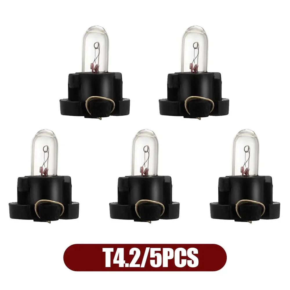 

5 шт. светодиодные лампы для салона автомобиля T3 T4.2, приборная панель, клиновидная приборная панель, индикаторная лампа, сигнальные огни, автомобильные фары, аксессуары