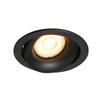 Recessed Fixture Oker 1 Gu10 Sanded Black Alu Italux Dl-26260-Gu10-Bk