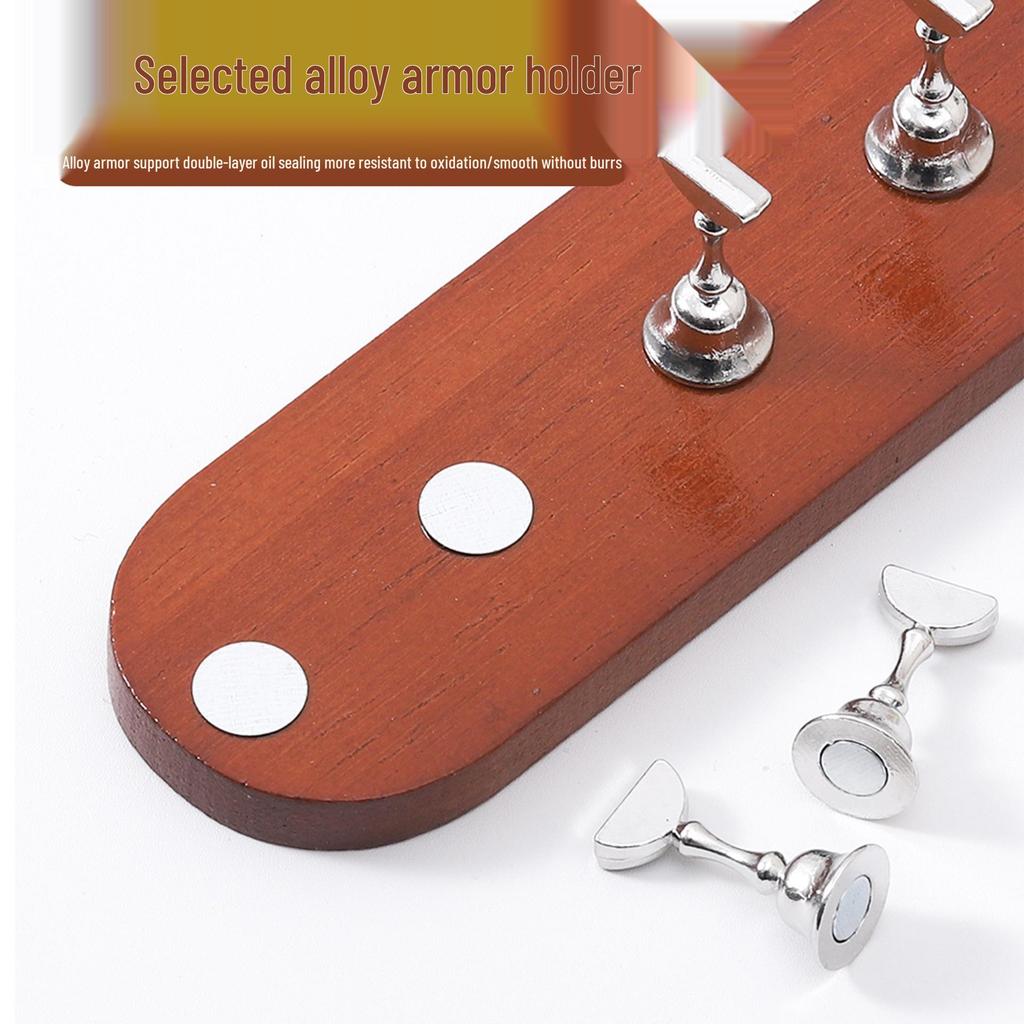 Minimalist Japanese Walnut Nail Practice Holder