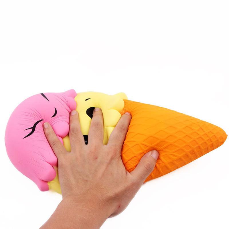 Cartoon  Ice  Cream  Cone  Toy Super Slow Rising Soft Squeeze Decompression Toy For Kids