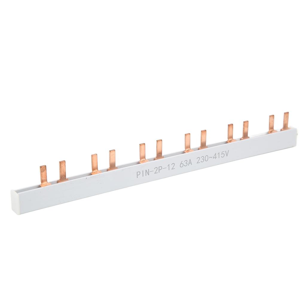 PIN TYPE Copper Busbar 2P 12 Way PVC Good Conductivity for Circuit Breaker Distribution Box