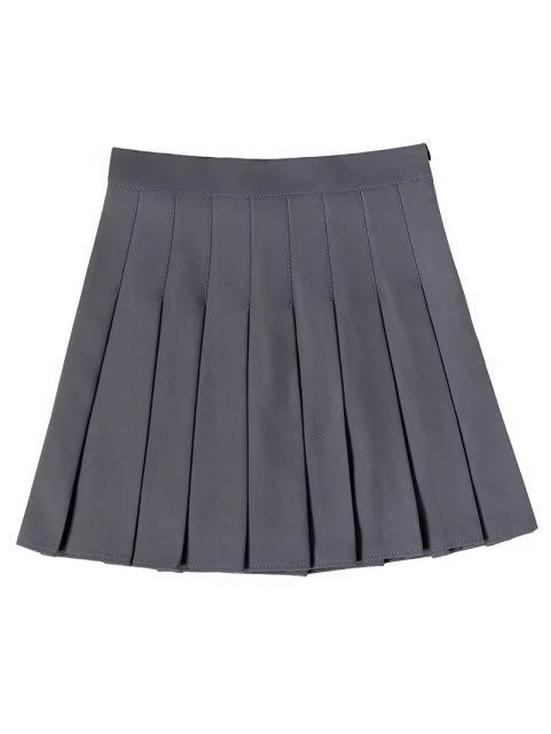 Korean Chic Multi-Color Pleated Skirt: Playful & Sweet JK-Style Lined Short Skirt