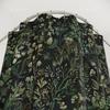 Green Botanical Pattern Polyester Shower Curtains