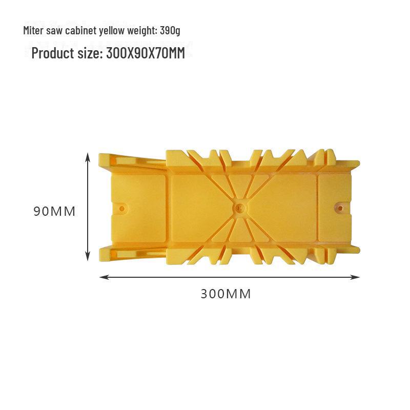 

Многофункциональный ящик для торцовочной пилы 45°/90° с угловым зажимом жёлтый