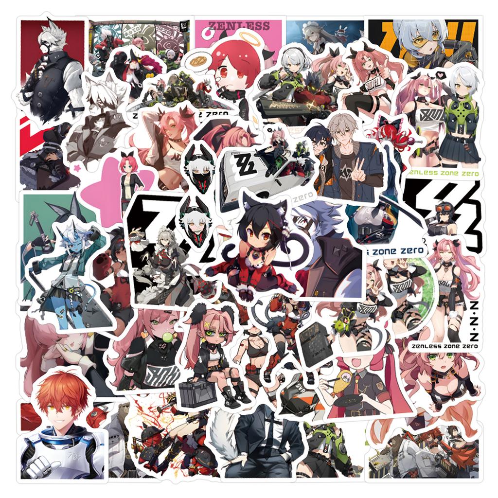 60 New Zenless Zone Zero Graffiti Stickers Luggage Mobile Game Stickers