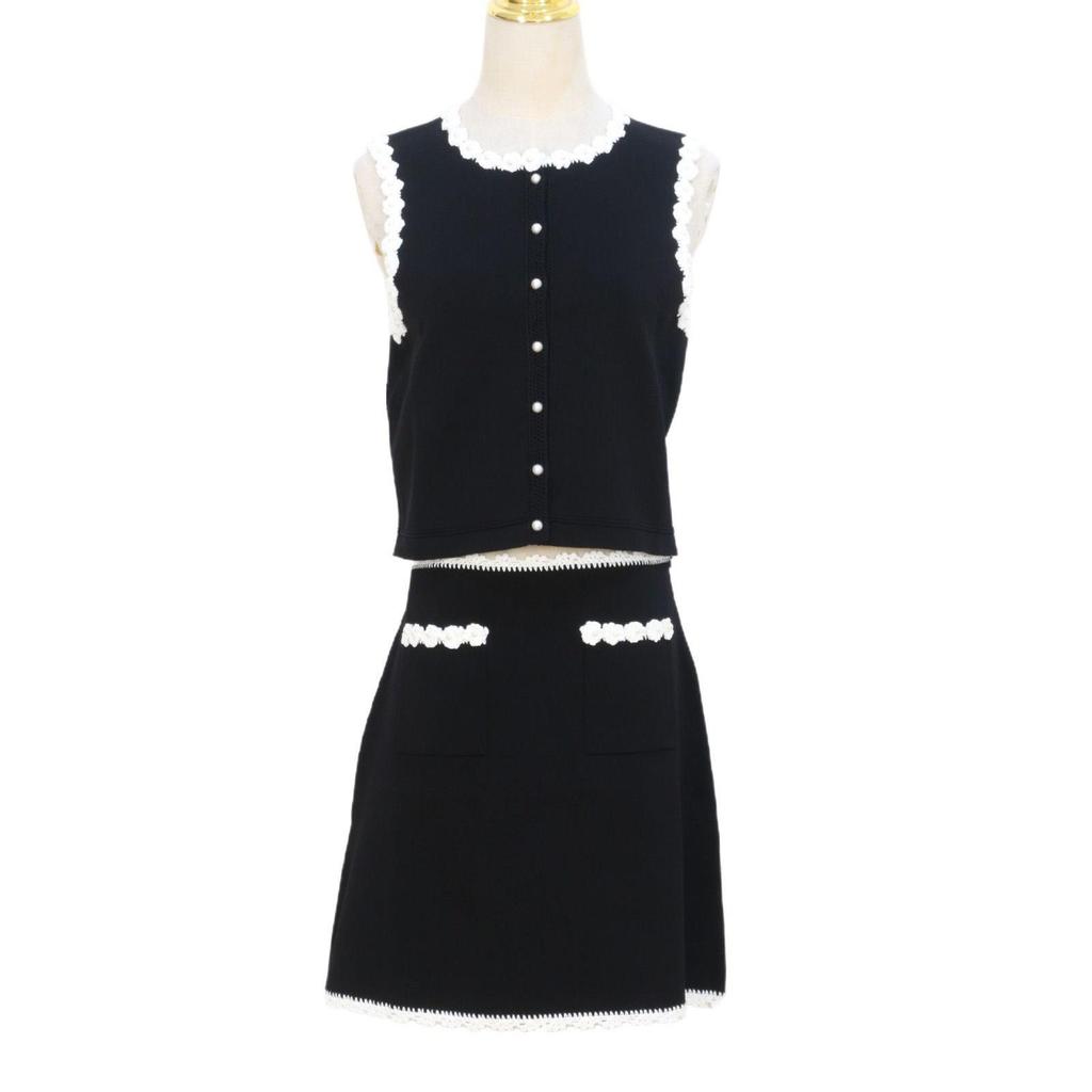 Lafite's New Spring/Summer French Floral Knit Vest Cardigan & Skirt Set