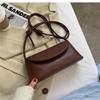 NEW Lady Fashion Simple French one-shoulder Crossbody solid color fashion Underarm Pu Leather small square bag
