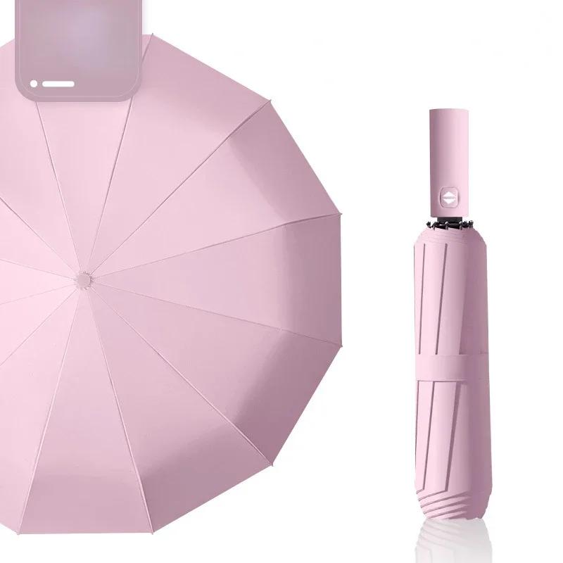 Stay Protected in Any Weather with This Fully Automatic 12-Bone Umbrella