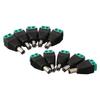 10PCS Male DC Connectors for Power Supply Applications In Black