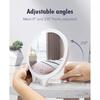 FASCINATE Magnifying Mirror 10X 1X Double Sided Magnification Makeup Vanity Mirror Rechargeable Lighted Mirror with 3 Color Setting Adjustable