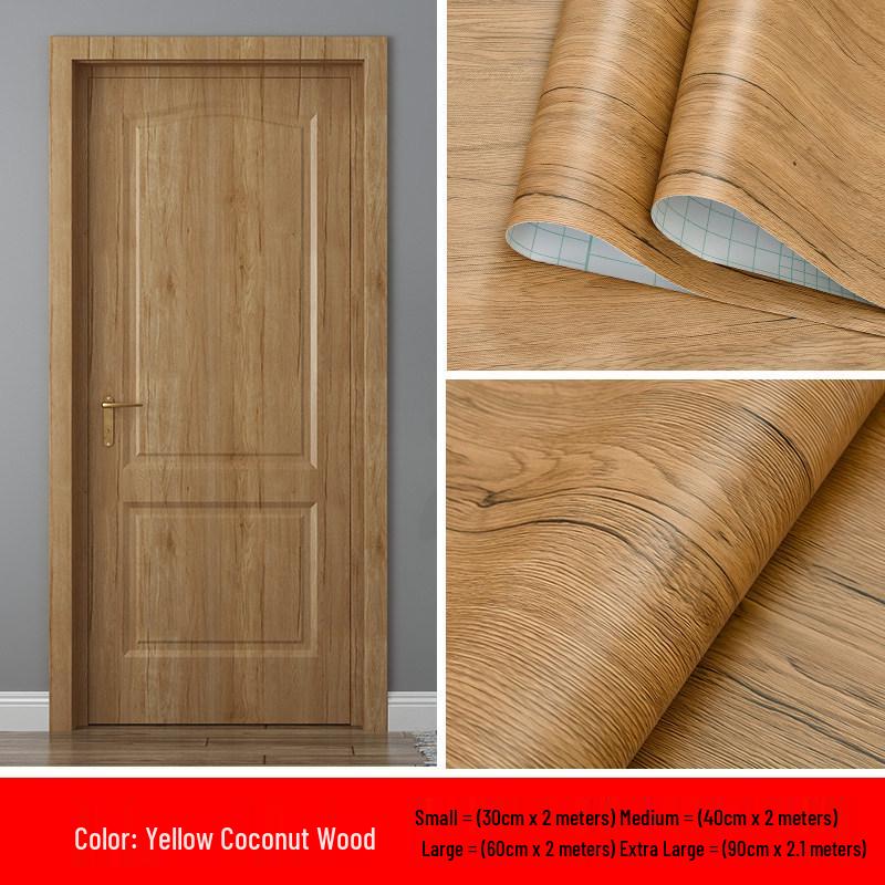 Wodoodporna Tapeta Samoprzylepna z Wzorem Drewna na Biurko, Szafę i Szafkę