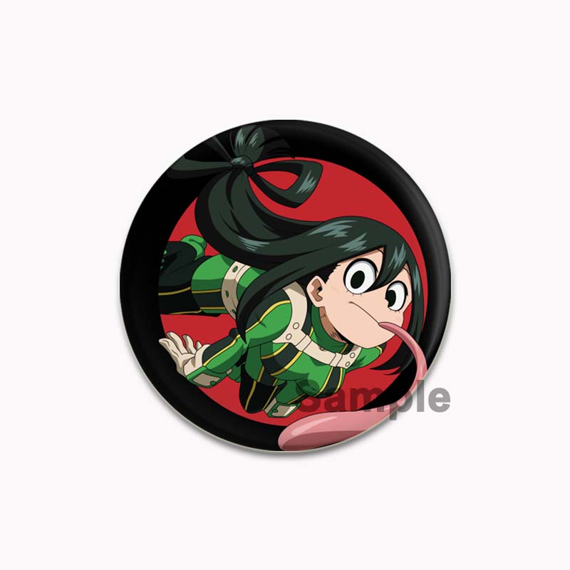 32/44/58mm Anime My Hero Academia Brooch Midoriya Izuku Bakugou Katsuki Todoroki Shoto Cartoon Badge Accessories Jewelry Gift Handmade Round Pins