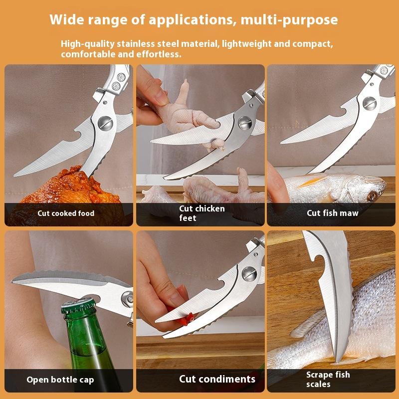 Multifunctionele Keukenschaar Voedselschaar Roestvrij Staal Keuken Kippenbot Schaar