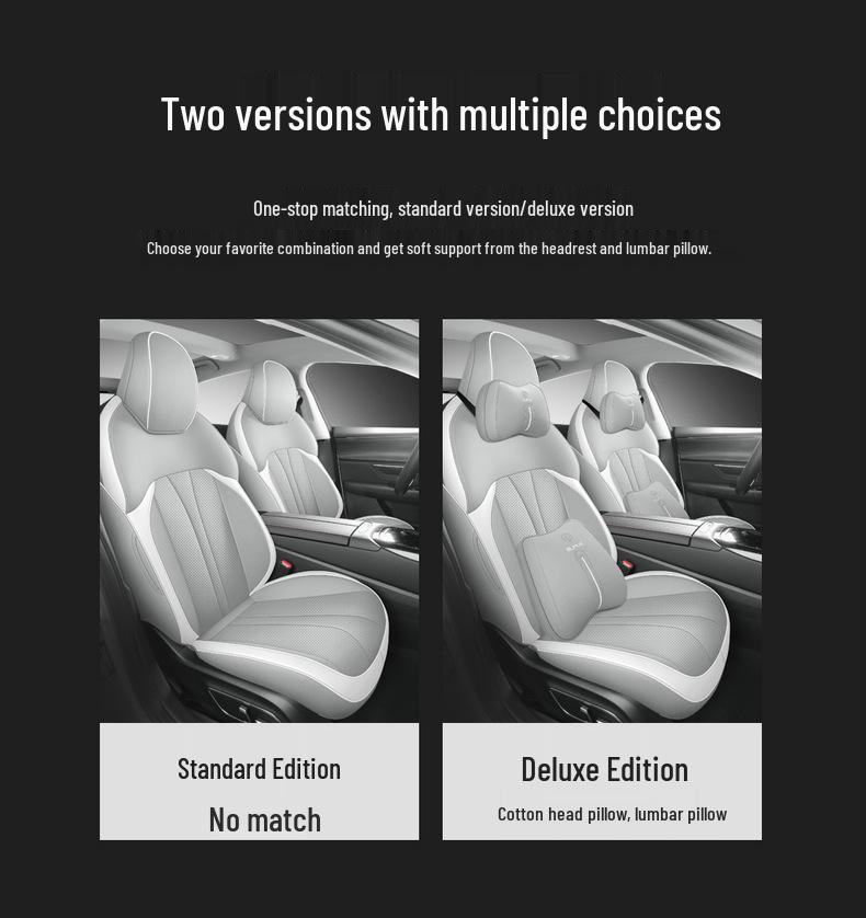 Xiaopeng P5 Universal Leather Car Seat Cushion - Full Wrap, All-Season
