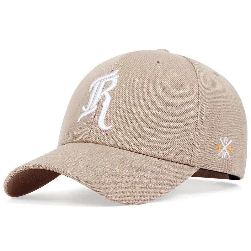 

Unisex R Letter Embroidery Baseball Caps Spring and Autumn Outdoor Adjustable Casual Hats Hip Hop Hat Sunscreen Hat Sports Cap хакі
