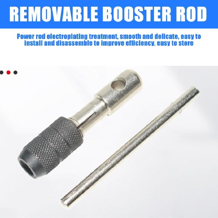 3-6mm T-förmiger Gewindebohrer-Satz mit 5 Handgewindebohrern für 3-8 Gewindeschneiden auf Metall und Holz