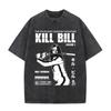 Kill Bill Volume 1 "The Bride" Vintage Washed Oversized Black T-Shirt | Quentin Tarantino Cult Movie Fan Unisex Streetwear Tee