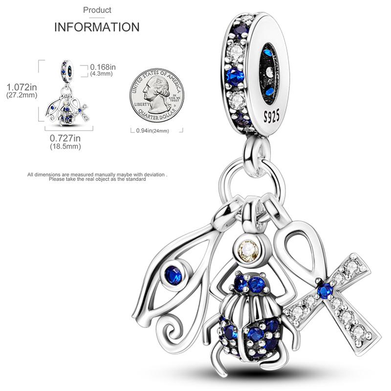 Elk Dinosaur Luminous Firefly Dangle Charm Flower Beads Sale Copper Fit Bangle Bracelet Diy Jewelry Charms