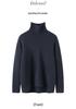 Cashmere Women's High Neck Thick Pullover: Slimming Loose Fit, Solid Color - Autumn/Winter 2026 Collection