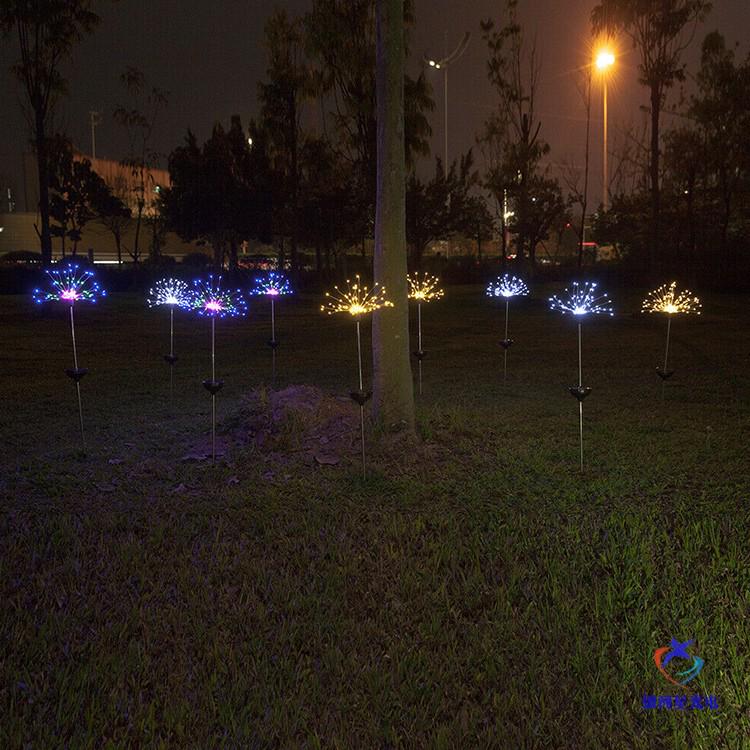 Waterproof Solar Dandelion Firework String Lights for Garden and Lawn Decoration