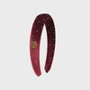 HW004 Glitter has logo velvet hair band