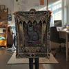 Cat Gothic Print Flannel Blanket, High quality Comfortable for All Seasons, Home Decor, Warmth and Comfort, Perfect for Christmas Gifts07