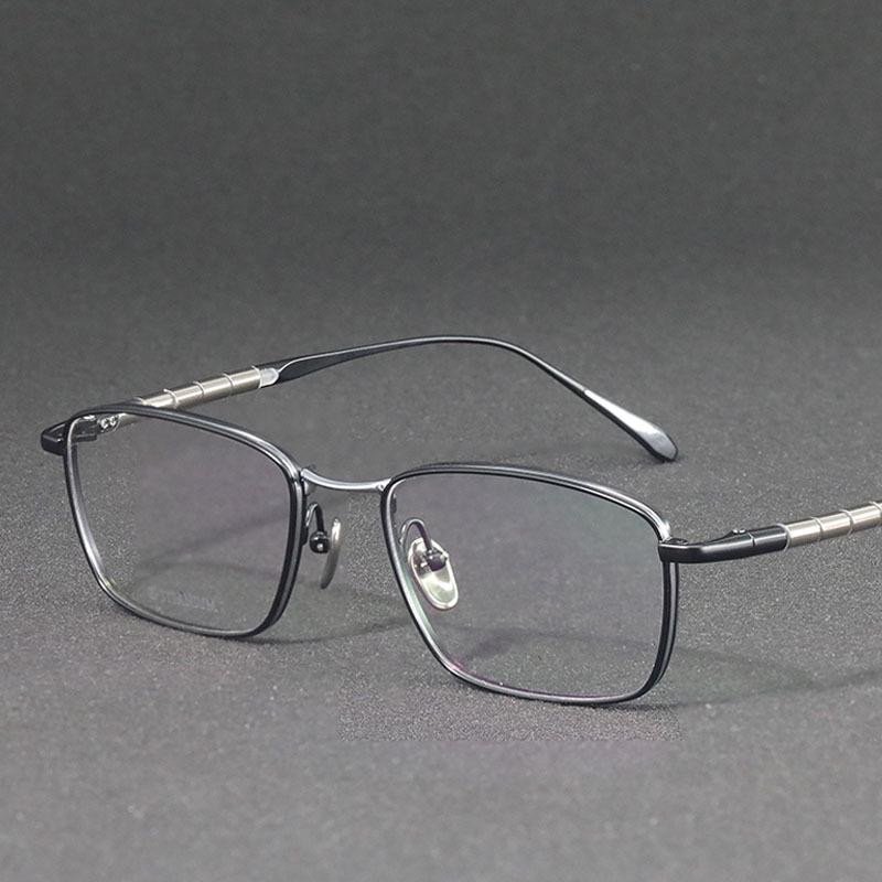 Men's Ultralight Japanese Titanium Photochromic Glasses Frame for High Prescription