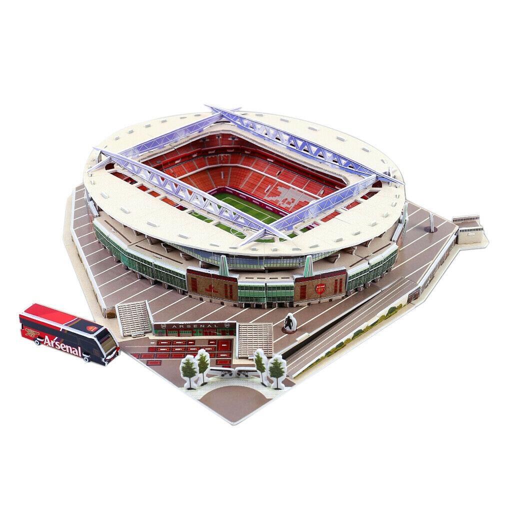 Intricately Detailed 3d Puzzle Of Uk Emirates Football Field Stadium For Kids And Adults