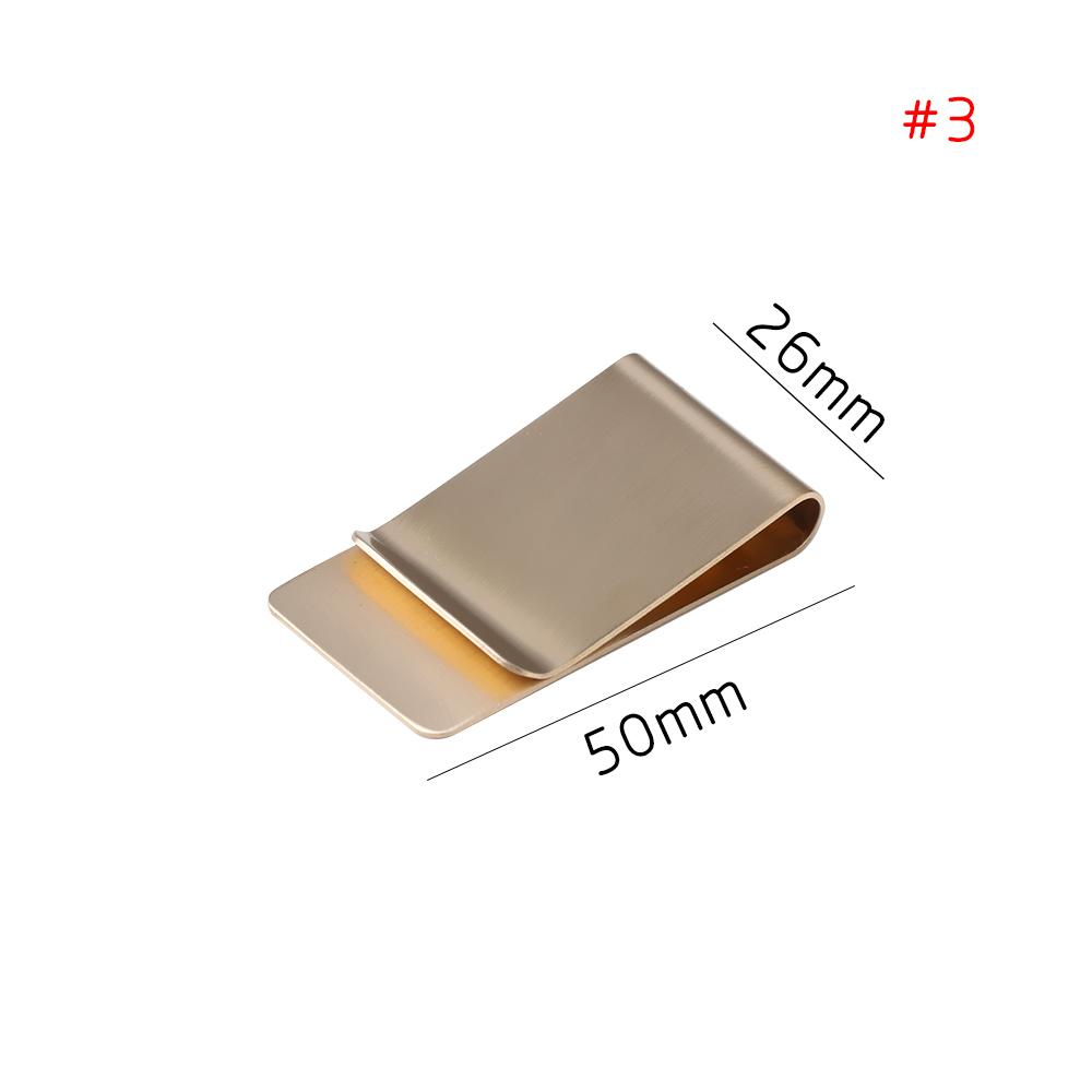 School Office Supply Stainless Steel Handmade Leather Brass Clips Stainless Steel Pen Holder Clip Journal Notebook Paper Folder