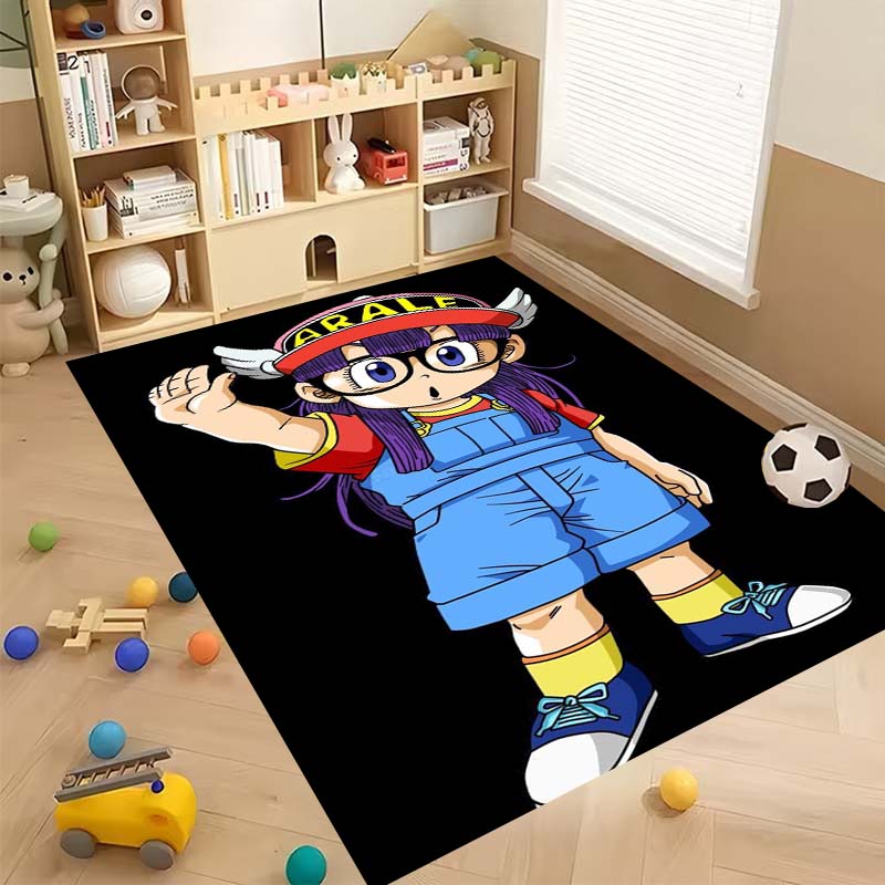 New Cartoon Dr S-Slump Arale Bathroom Rug, Soft Bedroom Floor, Home Laundry Room, Non-Slip Welcome MatCustomizable