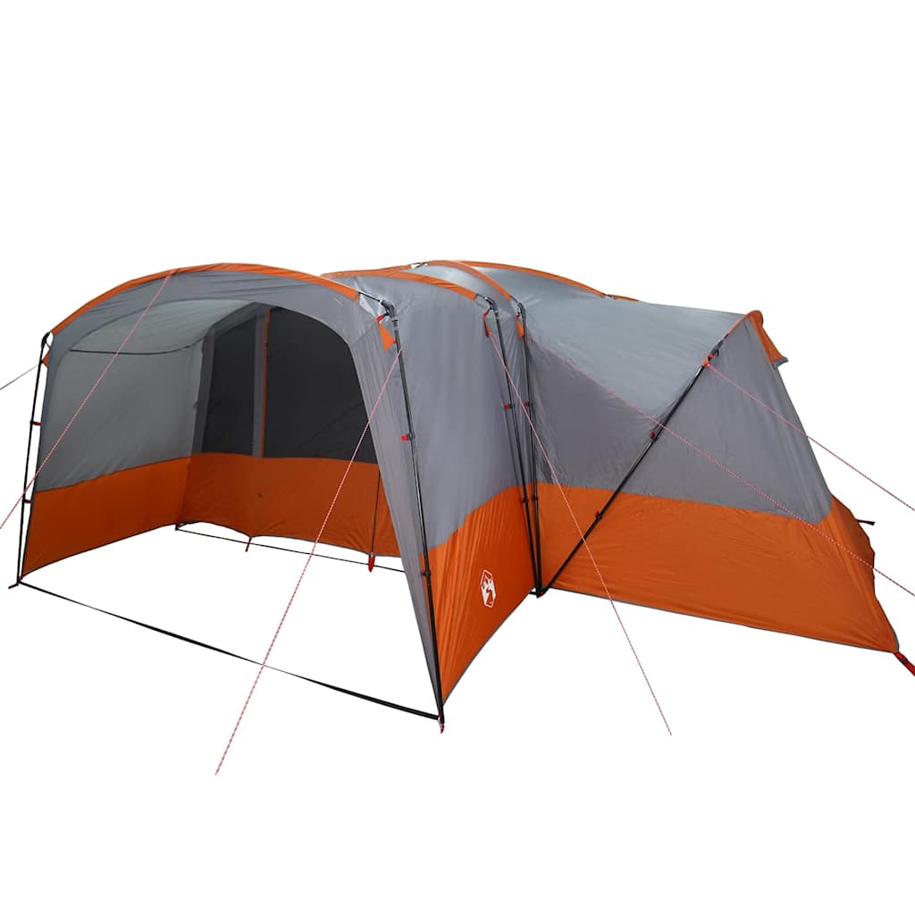 Family Tent for 12 Persons Gray and Orange 760 x 645 x 230 cm