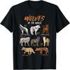 Unisex T-shirt Wolves Animals of the World Wolf Lover Hunter Educational T-Shirt