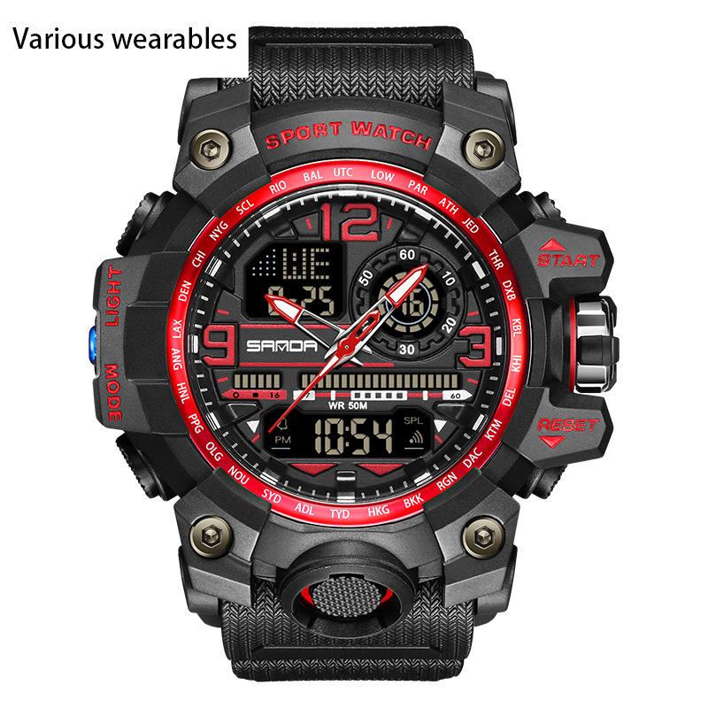 

Электронные подростковые студенческие часы, модные трендовые крутые мужские часы