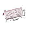 Sweet Quilted Bow Love Flap Pencil Case Organizer Coin Purse  Girly Cosmetic Bag Women Portable Sundries Storage Bag Gift