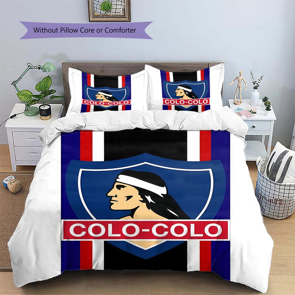 CSD Colo‑Colo Pattern Bedding Quilt Set  Home Decoration  Gift (1 * duvet cover + 2 * pillowcase  without core)