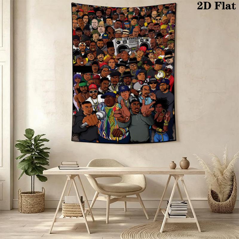 Rap Legends Visual Celebration Hiphop Culture Bedding 1 Duvet Cover 2 Pillowcase Without Core Duvet Cover And Pillowcase Bedding Set