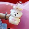 Internet Celebrity Bear Water Cup Summer High Value Large Capacity Bear Belly Cup Strap Portable 1000ml Straw Cup