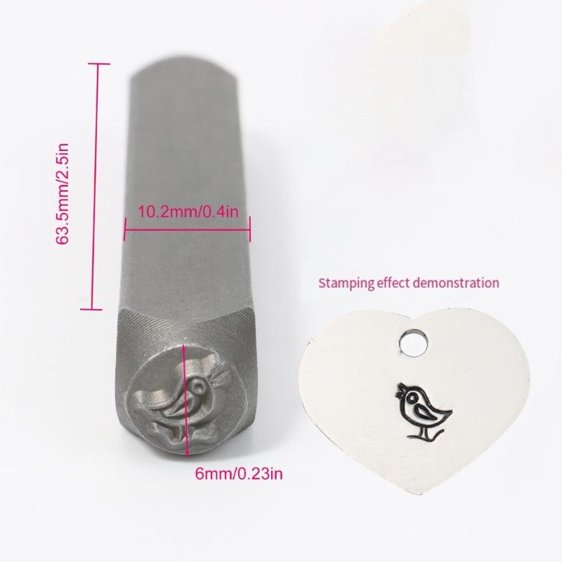 Einfach zu handhaben Stempel Stanzwerkzeug Schmuckherstellung Zubehör Detaillierte Gravur Verschleißfester Legierungsstahl Einfache Designs
