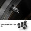 Car Metal Tire Valve Caps Knurled Core Cap Accessories Tire Dust Cap For Infiniti Q50 FX35 Q30 G37 Q70 QX70 G35 Q60 QX50 QX60 tcz1