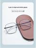 Trendy Large Frame Slimming Glasses - Women's Anti-Blue Light & Prescription Ready for Students