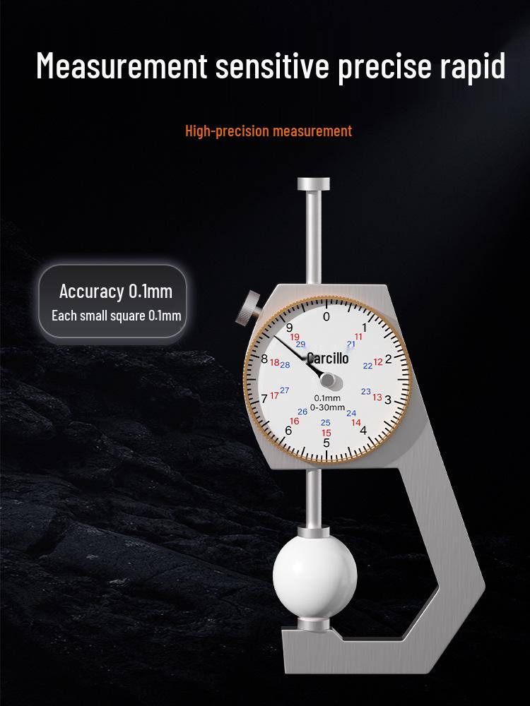 High Precision Digital Micrometer with Dial and Pointed Tip for Plate Thickness Measurement