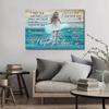 Nordic Minimalist Ocean Canvas Poster - Abstract Figure Art for Restaurants
