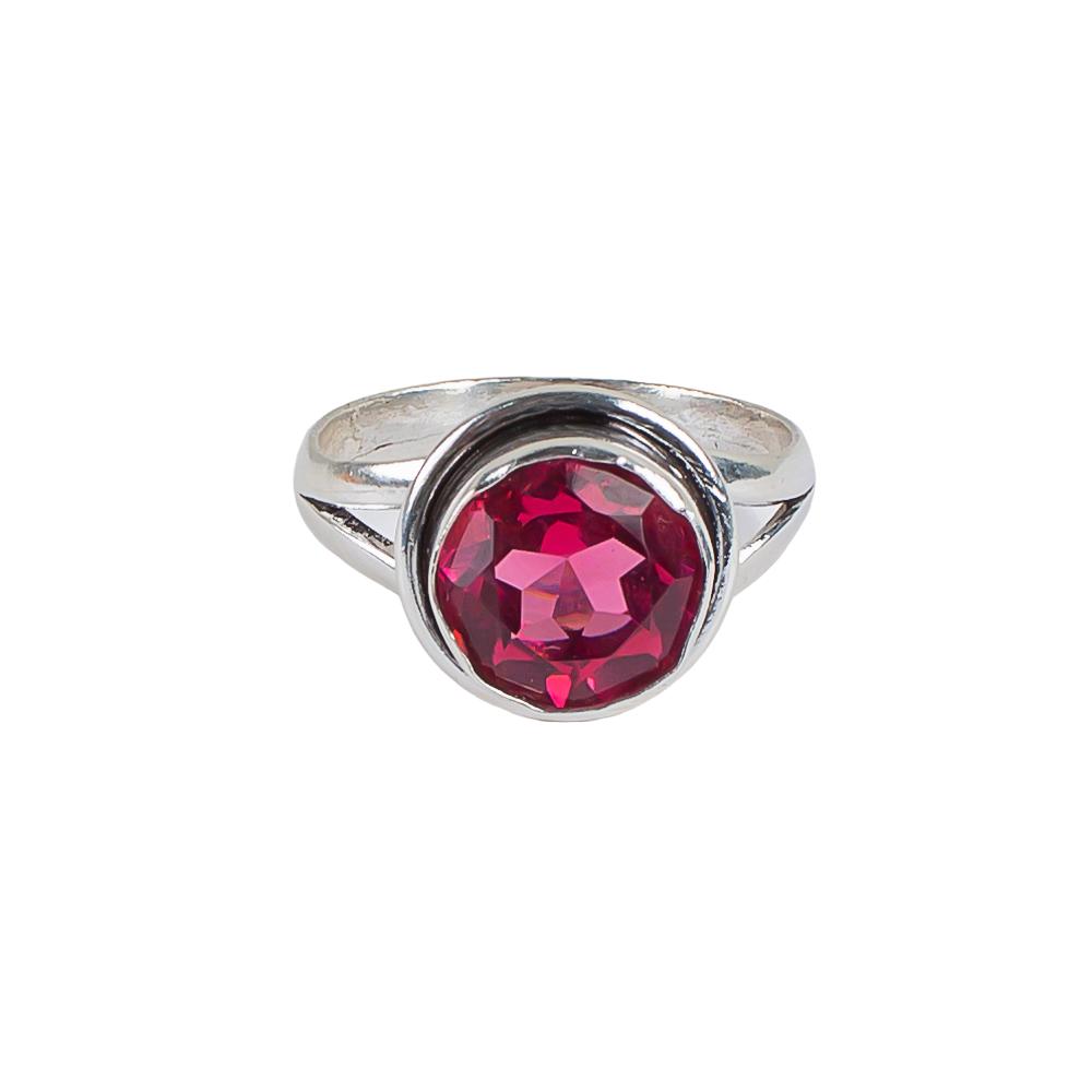Natural Pink Tourmaline Gemstone 925 Sterling Silver Jewelry Handcrafted Ring RR-11-13