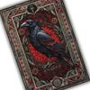 Gothic Raven Rug with Ankh and Pentagram Symbols Dark Academia Rug Black Cool Satanic Home Decorative Rug Floor Entrance Mat