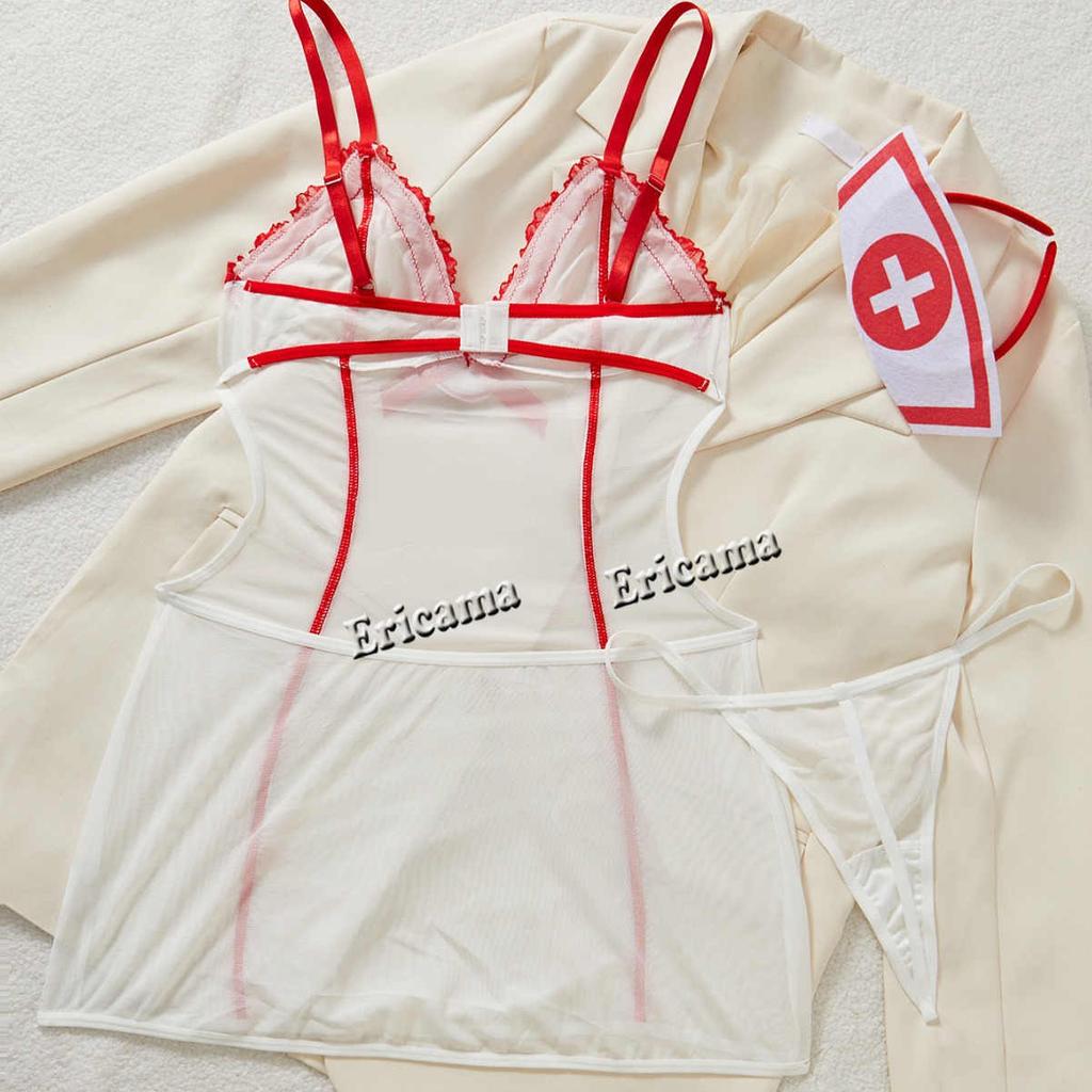 Sexy Lingerie Women Underwear Erotic Baby Doll Lingerie Porno Costumes Sexy Nurse Dress Cosplay Uniform Lenceria Sexi Role Play