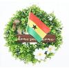 25Pack Small Ghana Flag Handheld Mini Ghanaian Flags on Stick 5x8 Inch